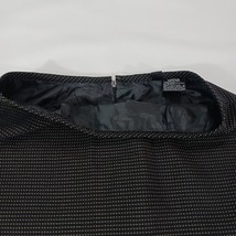 Kasper Women's Black With Yellow Dots Rear Zipper Pull-On Skirt Size 8 image 11