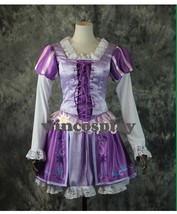 Princess Rapunzel Cosplay Costume Custom-made Rapunzel short cosplay dress - £66.88 GBP
