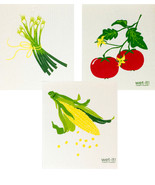 Wet-It! Swedish Treasures Dishcloth &amp; Cleaning Cloth - Set of 3 - Vegeta... - $28.74 CAD