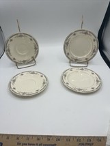 Royal Doulton Rebecca 2 Saucers 2 Dessert Plates Used Condition - £14.71 GBP