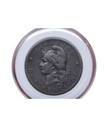 Argentina 1883 Oudine 2 Centavos Bronze Coin - $44.09