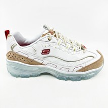 Skechers D&#39;Lites Crystal Bare My Love White Red Womens Size 10 Athletic Shoes - £55.90 GBP