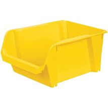 Stanley Stst55400 Stackable Polypropylene Storage Bin, Yellow, 4 - $32.53 CAD