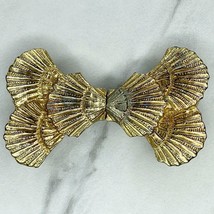 Jewel Creation Vintage Triple Seashell 2 Piece Interlocking Cinch Belt Buckle - £13.15 GBP