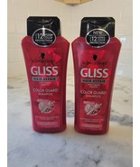 Lot of 2 Schwarzkopf Gliss Hair Repair Keratin COLOR GUARD Shampoo 13.6 oz - $44.61 CAD