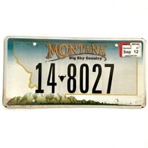 2001 United States Montana Custer County Passenger License Plate 8027 - €9,45 EUR