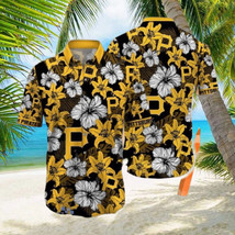 Trending Pittsburgh Pirates Tropical Hibiscus Hawaiian Shirt Sports Aloha Shirt - £8.15 GBP+