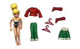 Polly Pocket Doll 2002 Holiday With Polly Doll Incomplete with Extras - $11.95