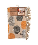 Fall Autumn Thanksgiving Table Runner Harvest Plaid 14&quot; x 72 &quot; Orange Pu... - $19.69 CAD
