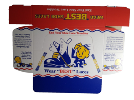 Best Shoe Laces Vintage Product Graphic Box 1950's Brooklyn New York NOS... - $21.05