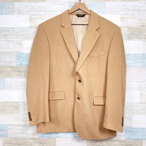 Jos A Bank Camel Hair Sport Coat Tan Lightweight Two Button Mens 43R 43 ... - $98.99