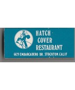 Vtg Strike on Match Box with local ad &amp; sticks ~ Hatch Cover Restaurant - $152.28 MXN