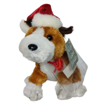 Dan Dee Collectors Choice Christmas Dog Gift Card Holder Stuffed Animal 7.5&quot; - £15.51 GBP