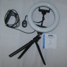 Tabletop 8&quot; RGB Ring Light with Tripod onn Adjustable LED Light Modes Re... - $9.85