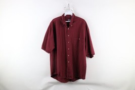 Vtg 90s IOU Streetwear Mens Large Faded Baggy Fit Short Sleeve Button Shirt USA - £36.98 GBP