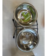 DOG, PET STAINLESS STEEL DOUBLE DINER DISH - $33.27 CAD