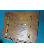 VINTAGE HAND MADE SCRAPBOOK HUNTING SCENE, NOT USED INSIDE 15 X 12&quot; [*WOOD] - $171.13 CAD