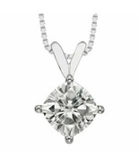 1.70 CT. T.W. Forever Brilliant Cushion Moissanite Solitaire Prong Set P... - £289.59 GBP