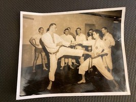 Vintage Official USAF Karate Training Photo Traux Field Madison Wisconsin  8x10 - $9.05