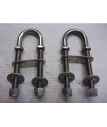 PAIR-USA-Stainless Steel Eye U-Bolt 1-3/4&quot; x 4-3/8&quot; Security loop, Trans... - $15.83