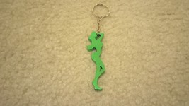 Green Anodized Sexy Lady Keychain Bottle Opener 5&quot; Total Length USA SELLER - £9.58 GBP