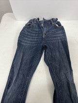 Gap Straight Jeans Womens SZ 14 Dark Wash Cotton Blend Stretch Denim Blue - $8.71