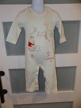 Disney Store Oh So Huggable Winnie The Pooh Ls Romper Size 12 Months New - $21.90