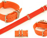 22mm HEAVY DUTY watch band For LUMINOX Watches orange Nylon  4 Rings Strap  - $22.95