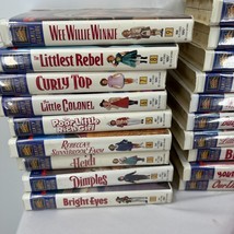Shirley Temple VHS lot and book 19 vintage movies 20th century collectors  - £36.39 GBP