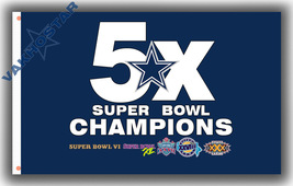 Dallas Cowboys Football Team Memorable Flag 90x150cm3x5ft Super Champions Banner - £11.15 GBP