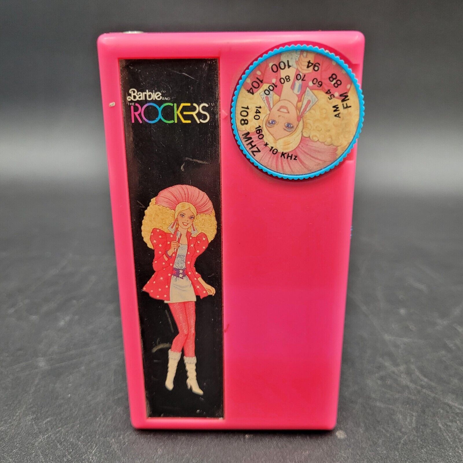 Vintage 1984 Mattel Barbie & The Rockers Pink Transistor FM/AM Radio Parts Only - $9.89