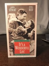 Its a Wonderful Life (VHS, 1993) James Stewart Donna Reed Frank Capra - £2.35 GBP