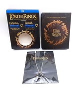 The Lord of the Rings Trilogy Blu-ray w/ Ring Necklace Walmart Exclusive  - £24.85 GBP