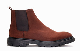 Bota vegana chelsea tipo ante al tobillo flexible y forro transpirable B... - $77.72