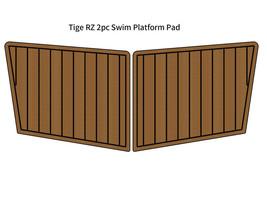 Tige RZ 2pc Swim Platform Mat Boat EVA Foam Teak Deck Flooring Pad Self ... - €202,36 EUR