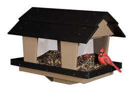 LARGE CLASSIC BIRD FEEDER with Deluxe Tray &amp; No Blind Spots - Recycled P... - $289.97+
