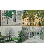 Framed Lithograph By Denis Paul Noyer (French 1940-) Street Scenes Pick1   - $16,078.35 MXN