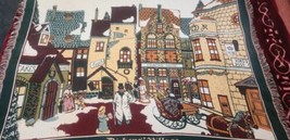 Dept 56 Dickens Village Woven Blanket Throw 64x47 - £17.40 GBP