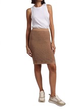 Minnie Rose cotton cashmere ottoman pencil skirt in Camel - size XS - £112.38 GBP