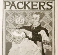 Packer&#39;s Tar Soap Louis Rhead 1897 Advertisement Victorian Beauty ADBN1vvv - $18.07 CAD