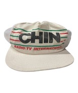 Vtg Trucker Hat Snapback Chin Radio TV International  Canadian Broadcast... - £36.75 GBP