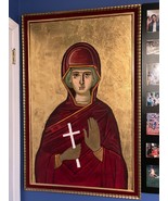 CL-ART-2 painting Virgin Mary Greek Orthodox Madonna Signed G.W. Mayo Oh... - $3,400.99