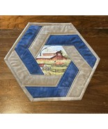 August Farm Quilt Table Topper - $25.00