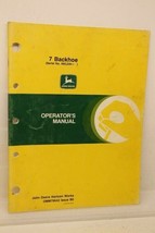John Deere 7 Backhoe (SER# 595,229--) Operators Manual OMM79642 Issue B0 - £9.27 GBP