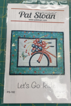 Pat Sloan &amp; Co. Quilt Pattern &quot;LET&#39;S GO RIDE&quot; for 21&quot;x17&quot;New - €4,06 EUR