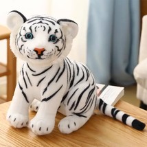 Simulation Baby Tiger Plush Toy Stuffed Soft Wild Animal Forest Tiger Pillow Dol - £11.89 GBP