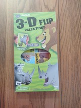 3-D Flip Valentine&#39;s 32 Safari 32 Lenticular Cards - £15.44 GBP