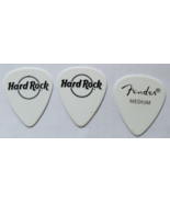 3 HARD ROCK 2009 Fender Guitar Picks, Medium, White, new - $13.65 CAD