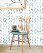 Green And White Wallpaper Peel And Stick Wallpaper Boho Contact Paper For - £23.44 GBP