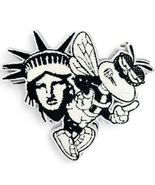 Lot of 12 New Embroidered Iron-on Statue of Liberty / Bee Large Patches - $27.79 CAD